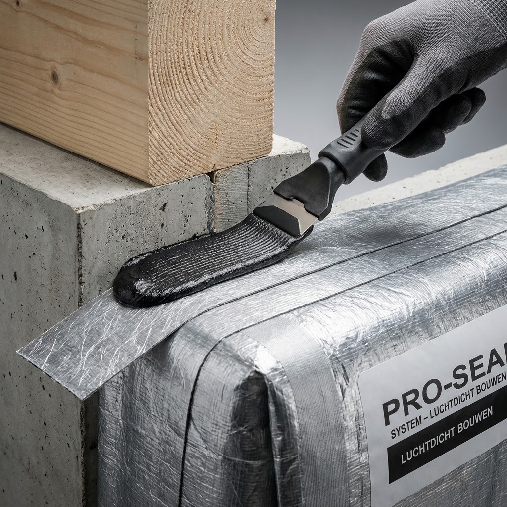 Airtight construction work detail